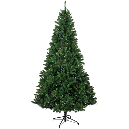 7.5' Pre-Lit Manchester Pine Instant Connect Artificial Christmas Tree, Dual LED Lights