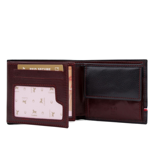 Cavalinho Sailor Trifold Leather Wallet - Navy - handmade in Portugal & RFID protected