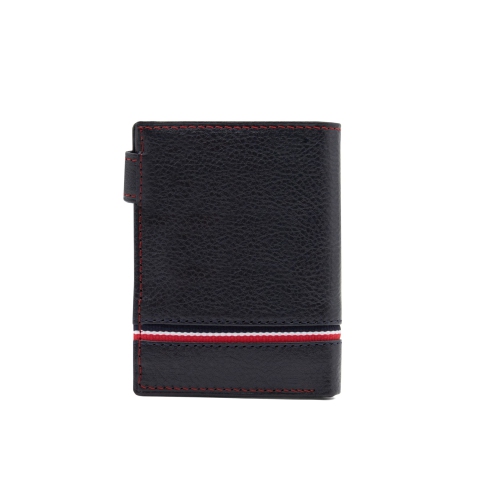 Cavalinho Sailor Bifold Slim Leather Wallet - Navy - handmade in Portugal & RFID protected