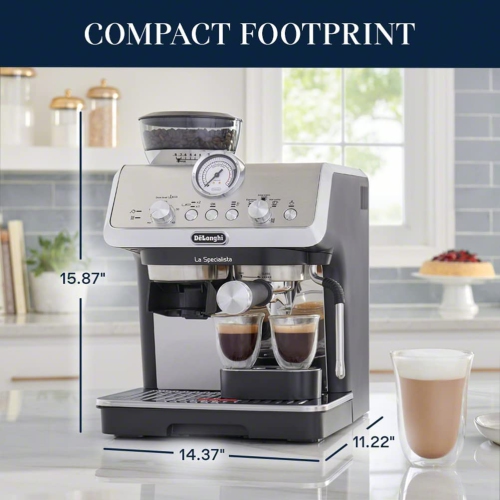 De'Longhi La Specialista Arte Semi-Automatic Espresso Machine - Black by DE'LONGHI - Refurbished condition - Image 8