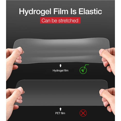 Protecteur d'écran en plastique hydrogel pour iPhone XR - compatible avec les étuis