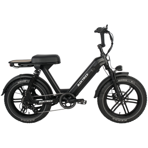 Challenger 2 - Ultimate Moped Style, Full Suspension City Bike, 48V 17Ah battery, 100km range, Front and Rear suspension, Hydraulic Brakes, 750W of