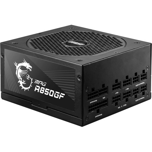 Bloc d'alimentation A850GF MPG A850GF 850&nbsp;W 80+ Gold 12&nbsp;V Active PCF entièrement modulaire noir de MSI