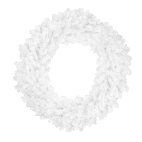 NORTHLIGHT  Snow Pine Artificial Christmas Wreath - 48" - Unlit In White