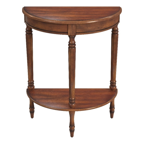 BUTLER SPECIALTY  Bellini Antique Cherry Demilune Console Table