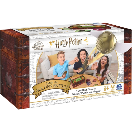 SPIN MASTER  Harry Potter Catch The Golden Snitch, A Quidditch Board Game for Witches, Wizards And Muggles, Family Game Ages 8 & Up The best part is catching the snitch when it pops out!