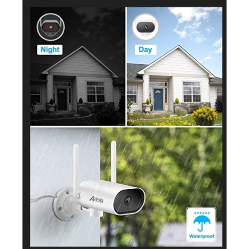 Anran K08A2783 HD Camera Kit Home Security AHD DVR Kit - 8 Camera, 8Ch 12.5" screen, 2TB