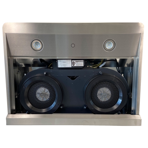 ONEX® OHF90R-BL Stainless Steel Under Cabinet 30 inch Range Hood.