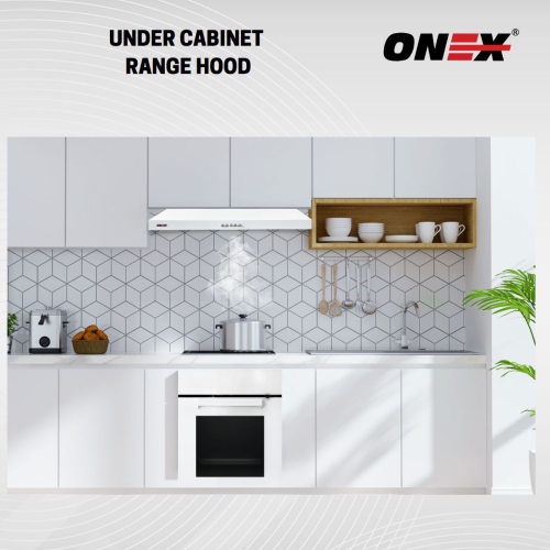 ONEX® 30" 450 CFM Hotte de cuisine sous armoire avec conduit en blanc #OHF300WH