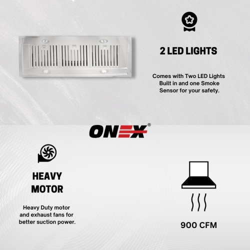 ONEX® OIF130 Stainless Steel Wall Mount 30 inch Range Hood.