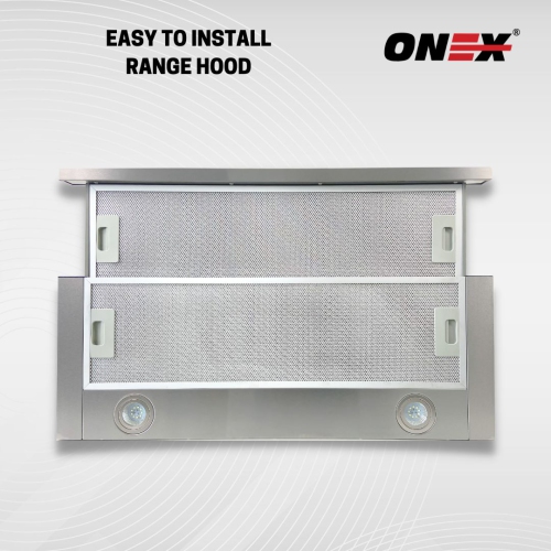 ONEX® OTF324 Stainless Steel Under Cabinet 24 inch Range Hood.