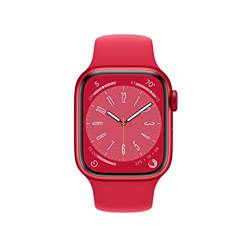 Apple Watch Series 8 [GPS 41mm] Smart Watch with Red Aluminum Case 
