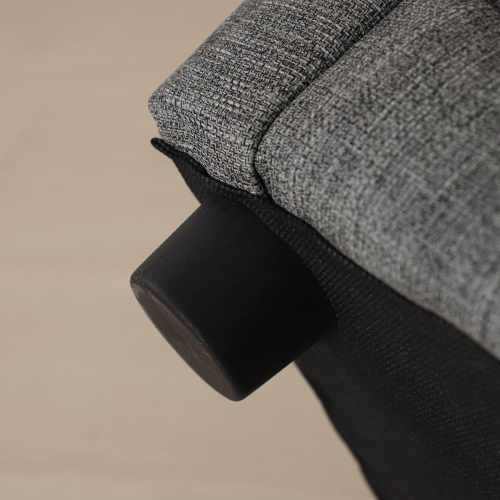 Fauteuil pour enfants avec pouf de la collection Furniture One, gris