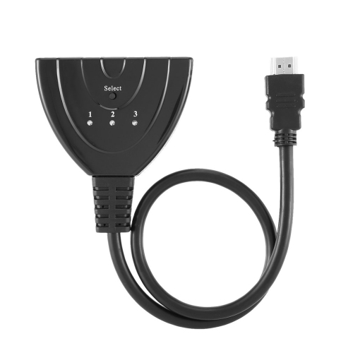 Commutateur HDMI Ultra HD 4K à 3 ports Câble répartiteur 1080p pour consoles PC TV - SuperShield
