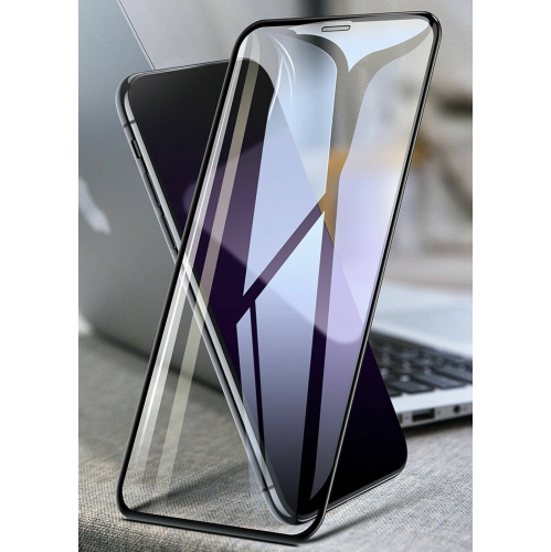 [2 PACK] Apple iPhone 12 Mini Black Tempered Screen Protector Guard - Case Friendly