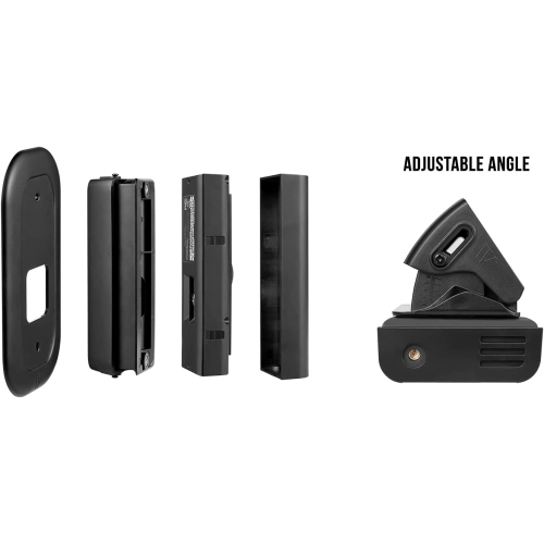 Wasserstein 35° to 55° Horizontal Adjustable Angle Mount and Wall Plate Compatible with Ring Video Doorbell Wired