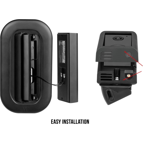 Wasserstein 35° to 55° Horizontal Adjustable Angle Mount and Wall Plate Compatible with Ring Video Doorbell Wired