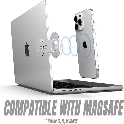 Continuity Camera Mount for MacBook Compatible with Magsafe for iPhone Webcam Mount, Magnetic Phone Holder for Tesla, Laptop & Monitor