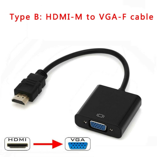 Adaptateur HDMI à VGA de SuperShield - Noir