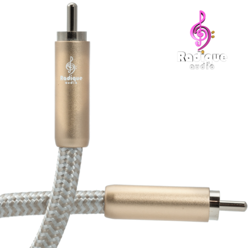RADIQUE AUDIO  Series Single Rca - Single Rca Cable - 0.2 M In Gold