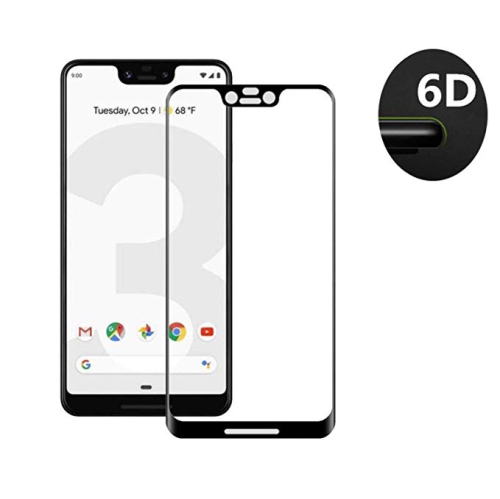 [2 PACK] Google pixel 3 XL Black Tempered Glass Screen Protector Guard - Case Friendly
