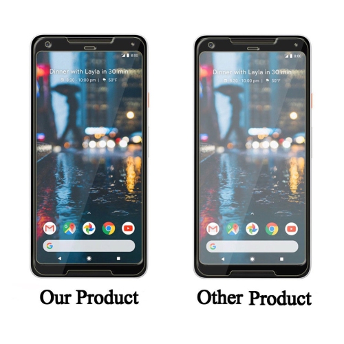 [2 PACK] Google pixel 3 XL Black Tempered Glass Screen Protector Guard - Case Friendly