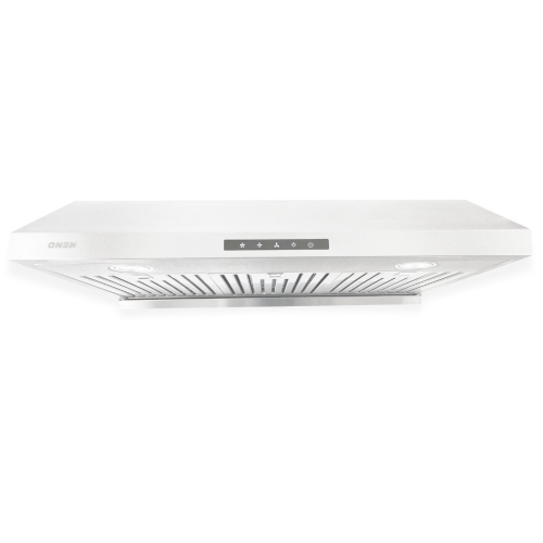 ONEX® OHF60D-WH Stainless Steel Under Cabinet 30 inch Range Hood.