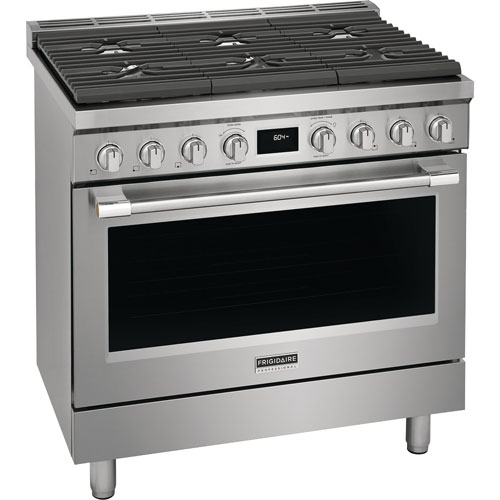 Frigidaire Professional 36" 4.4 Cu. Ft. True Convection 6-Burner Dual Fuel Range -Stainless