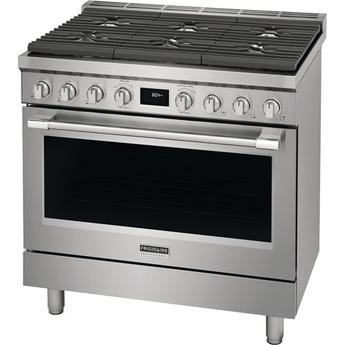Frigidaire Professional 36" 4.4 Cu. Ft. True Convection 6-Burner Dual Fuel Range -Stainless