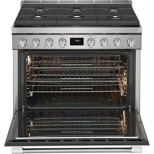 Frigidaire Professional 36" 4.4 Cu. Ft. True Convection 6-Burner Dual Fuel Range -Stainless