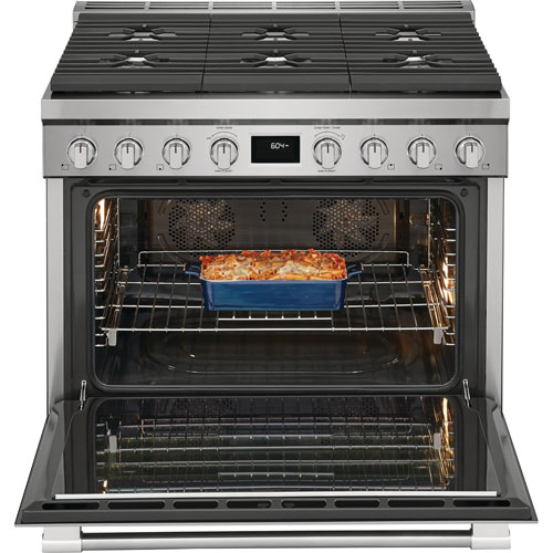 Frigidaire Professional 36" 4.4 Cu. Ft. True Convection 6-Burner Dual Fuel Range -Stainless