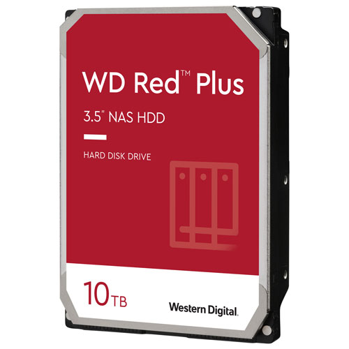 WD Red Plus 10TB 7200RPM SATA Internal NAS Hard Drive