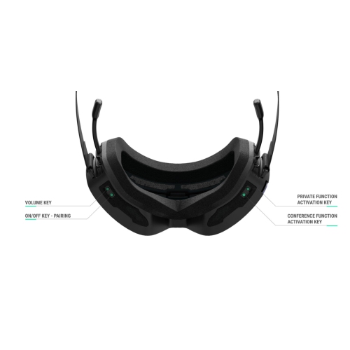Ski Goggle Integrating Bone Conduction audio and Bluetooth 5.0 Conference Intercom technology - BONE ICEBRKR