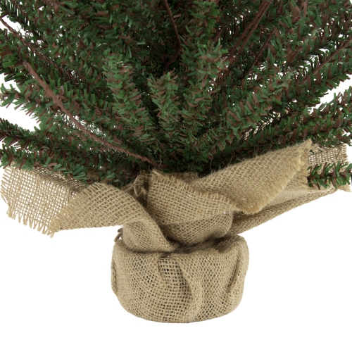 Medium Warsaw Twig Artificial Christmas Tree with Burlap Base - 18" - Unlit
