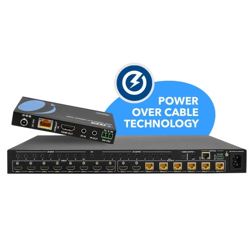 8x8 HDMI Matrix Switcher Extender & HDBaseT Over CAT5e/6/7 Cable