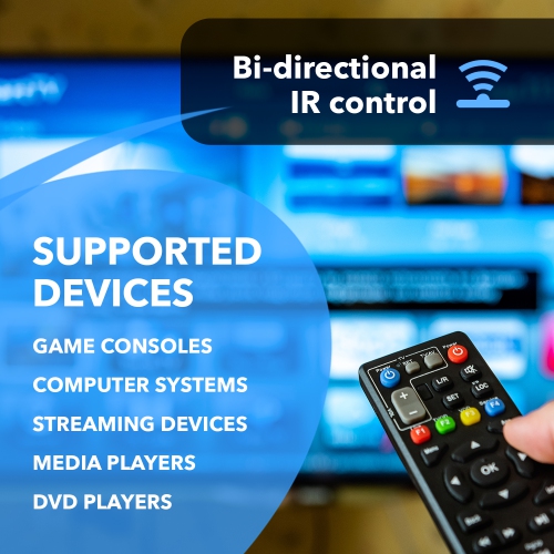 4K HDMI Extender Balun up to 230Ft Over CAT6/7 - One to Many Cascade 4K@60Hz 4:4:4 with HDR, Downscaling