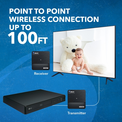 4K Ultra HD Wireless HDMI Transmitter & Receiver Extender Upto 100 Feet with Zero Latency