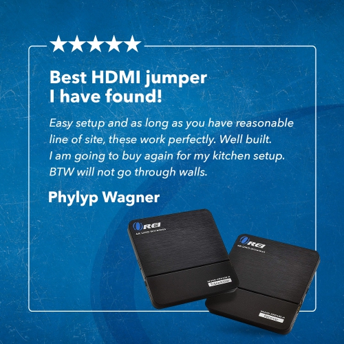 4K Ultra HD Wireless HDMI Transmitter & Receiver Extender Upto 100 Feet with Zero Latency