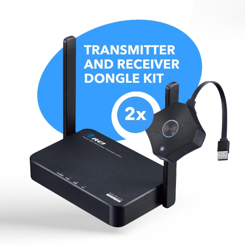 1080p 2x1 Wireless Transmitter & Receiver Up To 100ft - Perfect for Transmission from Laptop