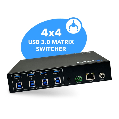 Ultra HD 4K 4x4 HDMI KVM Switch Keyboard & USB Peripheral Control(UKM-404)