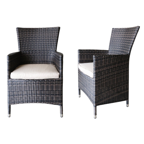 Furniture One 9PCS Wicker Patio Dining Set Rust Free Aluminium Frame Full Assemble