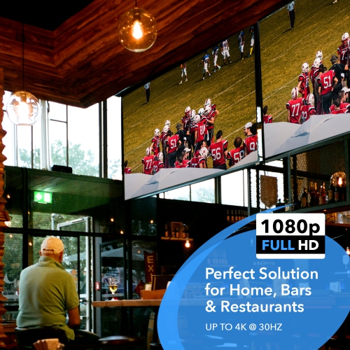 1x8 HDMI Splitter : 1-In 8-Out, 1080p, EDID