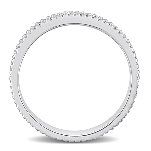 Amour 1/10 CT TW Diamond Eternity Ring Silver - Size 7