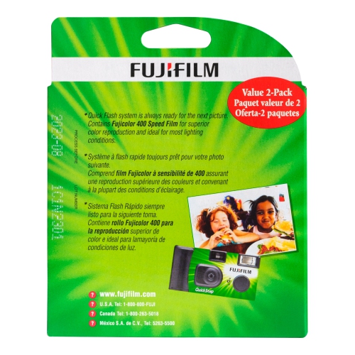 Fujifilm Quicksnap Flash 400 Single-use Camera With Flash