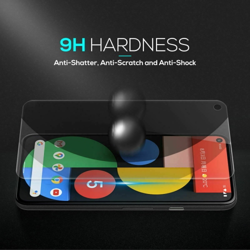 (Paquet de 2) Protecteur d’écran ACL en verre trempé noir pour Pixel 4a 5G de Google