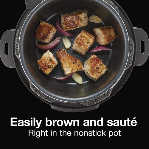 Proctor-Silex Simplicity Autocuiseur électrique 4 en 1, 3 pintes multifonction avec cuisson lente, vapeur, sauté, riz, acier inoxydable