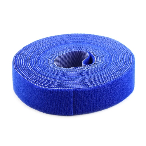 Attaches de câble auto-adhésives réutilisables - Bleu