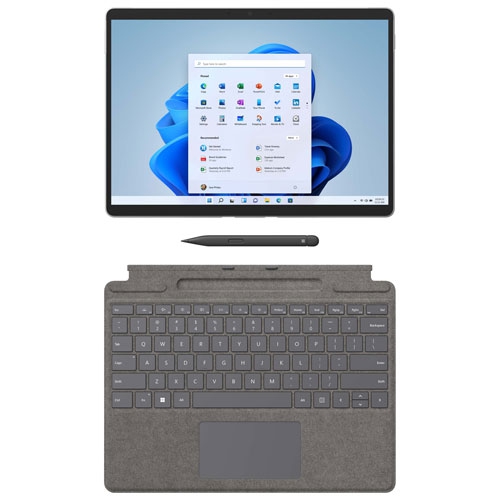Refurbished - Microsoft Surface Pro 8 13" Windows 11 Tablet w/ Intel Core i7/ 16GB RAM / 1TB - Platinum - Refurbished like new