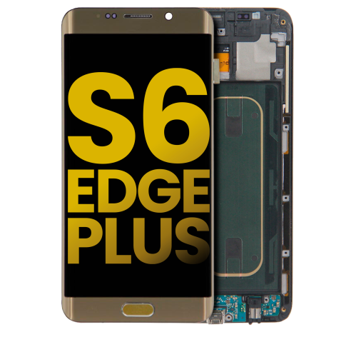 Replacement OLED Assembly With Frame Compatible For Samsung Galaxy S6 Edge Plus (Service Pack) (Gold Platinum)