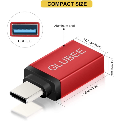 Adaptateur USB-C; Câble de chargement USB mâle de type C vers USB 3.0 femelle de type a, compatible avec Galaxy